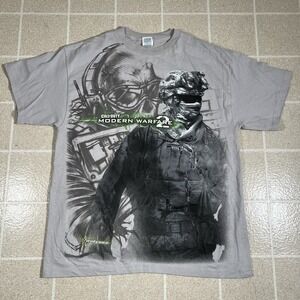 Vintage Call Of Duty Modern Warfare 2 Shirt S RARE AOP 2009 Promo Y2K Video Game